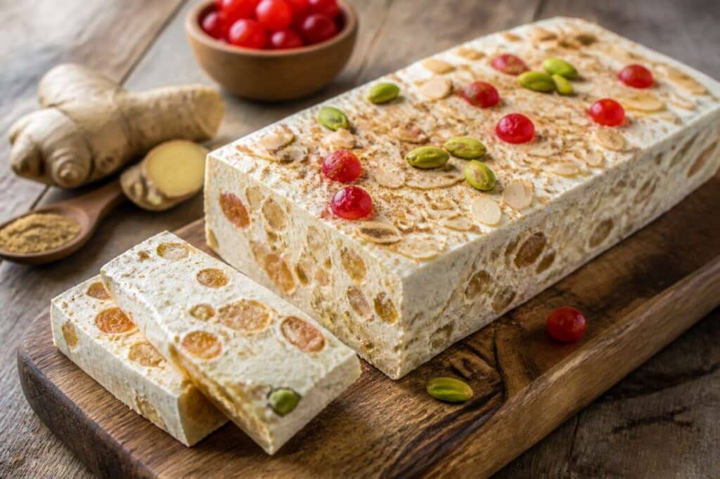 Nougat glacé au gingembre : recette gourmande
