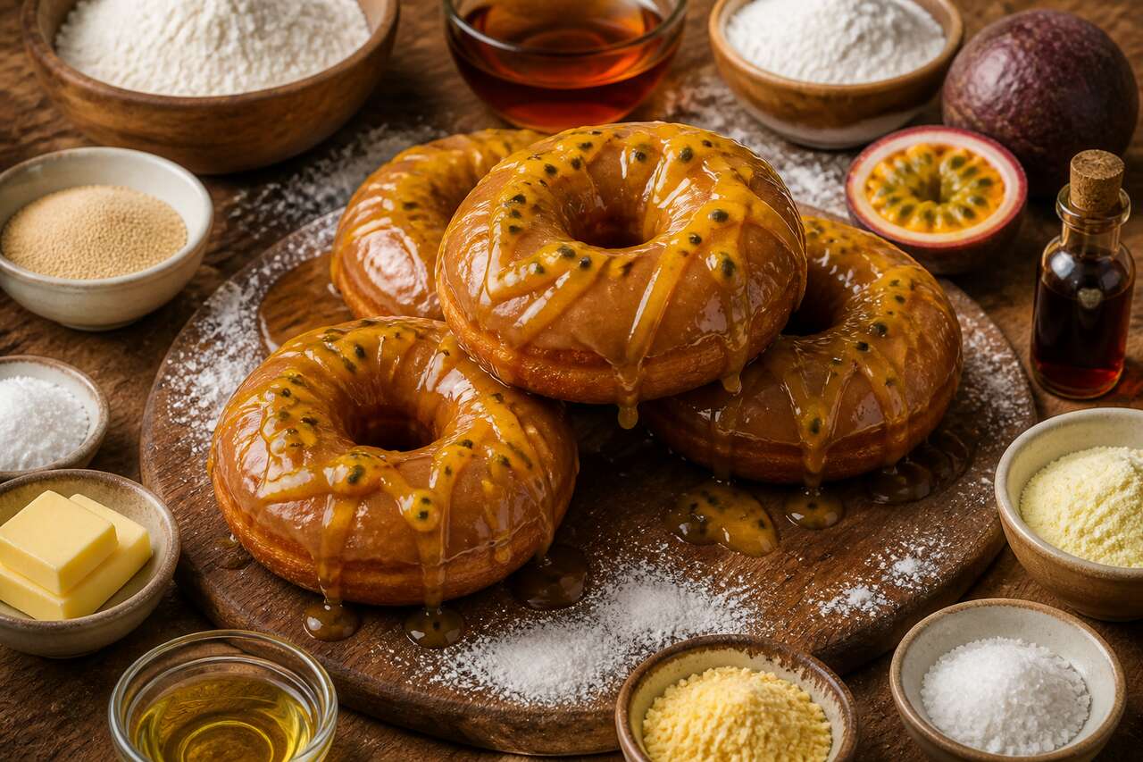 Beignes glacés à l'érable et au fruit de la passion : recette gourmande