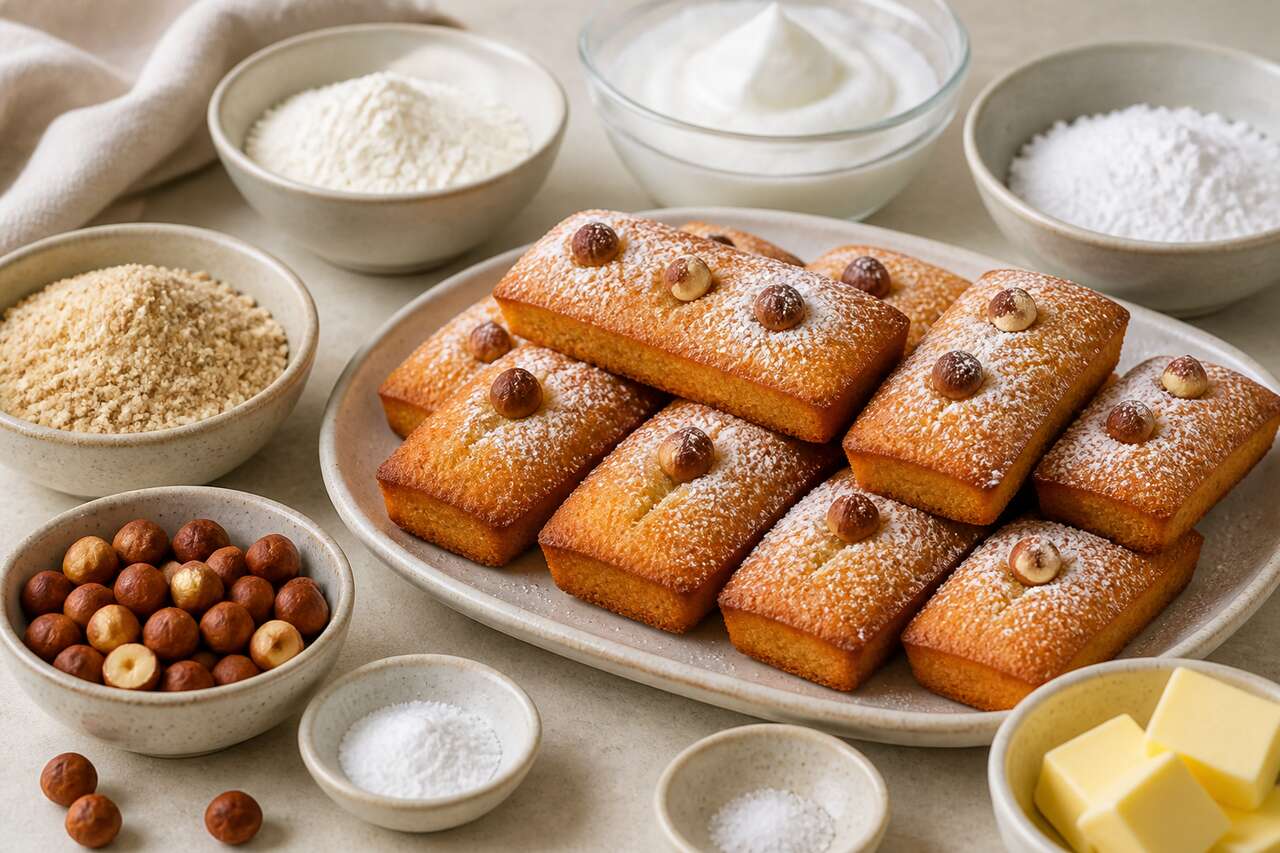 Recette de financier à la noisette