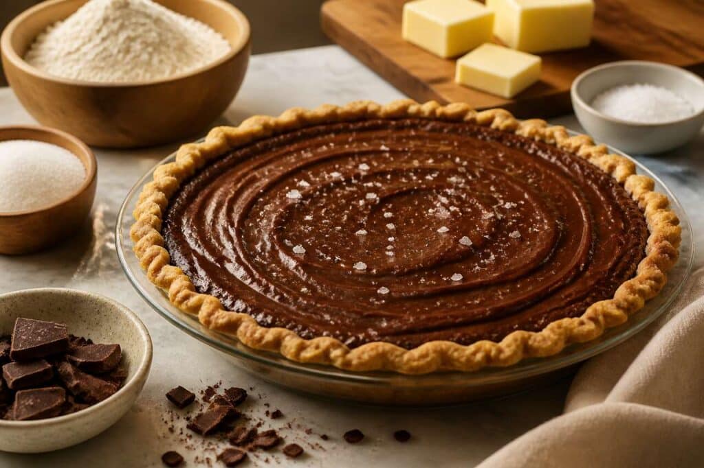 Recette de tarte pouding au chocolat de Ricardo