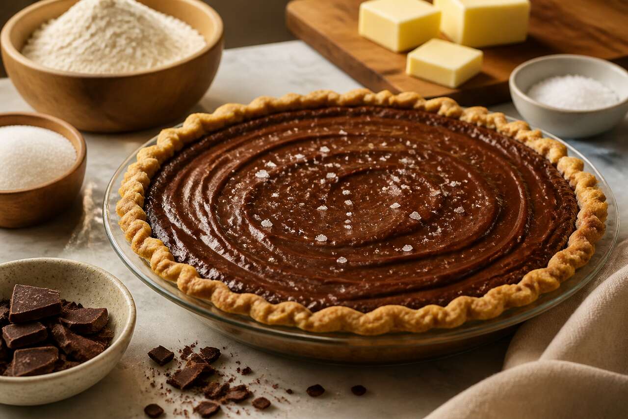 Recette de tarte pouding au chocolat de Ricardo