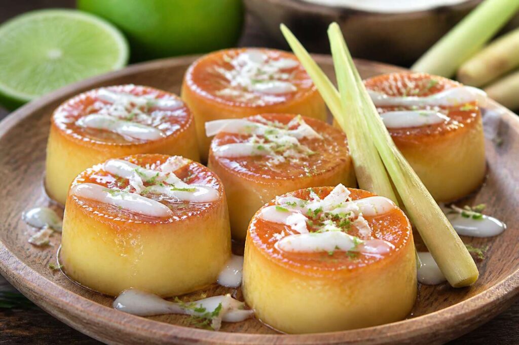 Recette de petits flans à la citronnelle : un dessert exotique