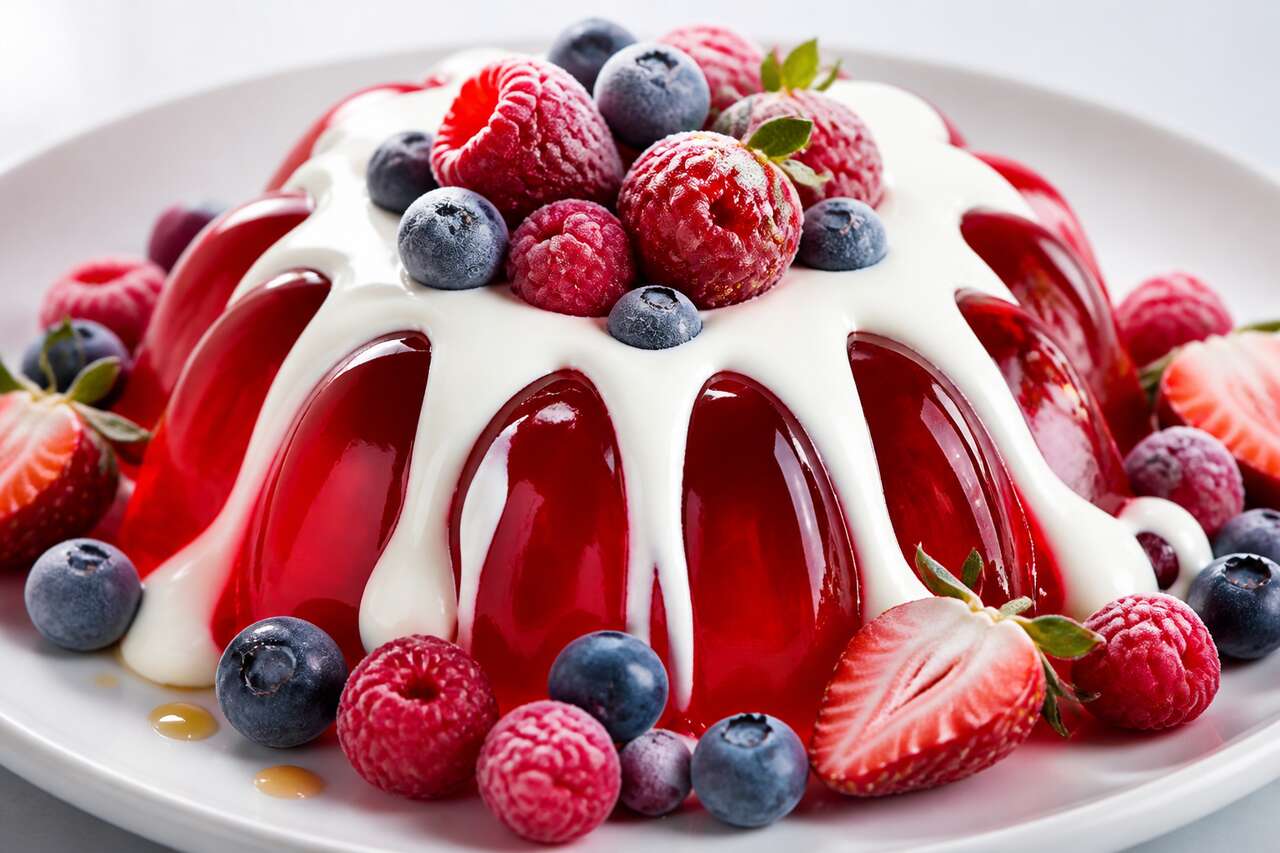 Jello aux petits fruits et à la crème : une recette gourmande à découvrir