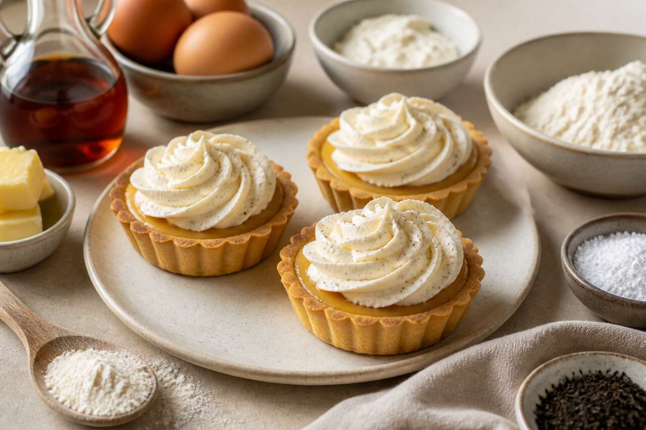 Tartelettes à la crème d'érable et chantilly Earl Grey