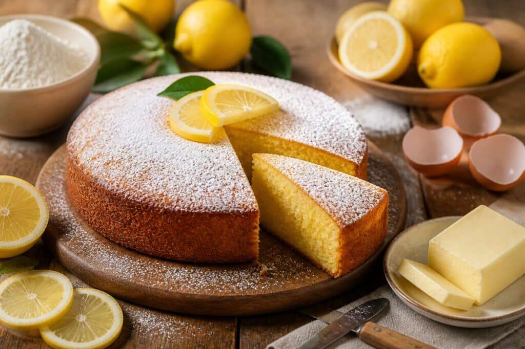 Gâteau au citron à un étage : recette facile et savoureuse