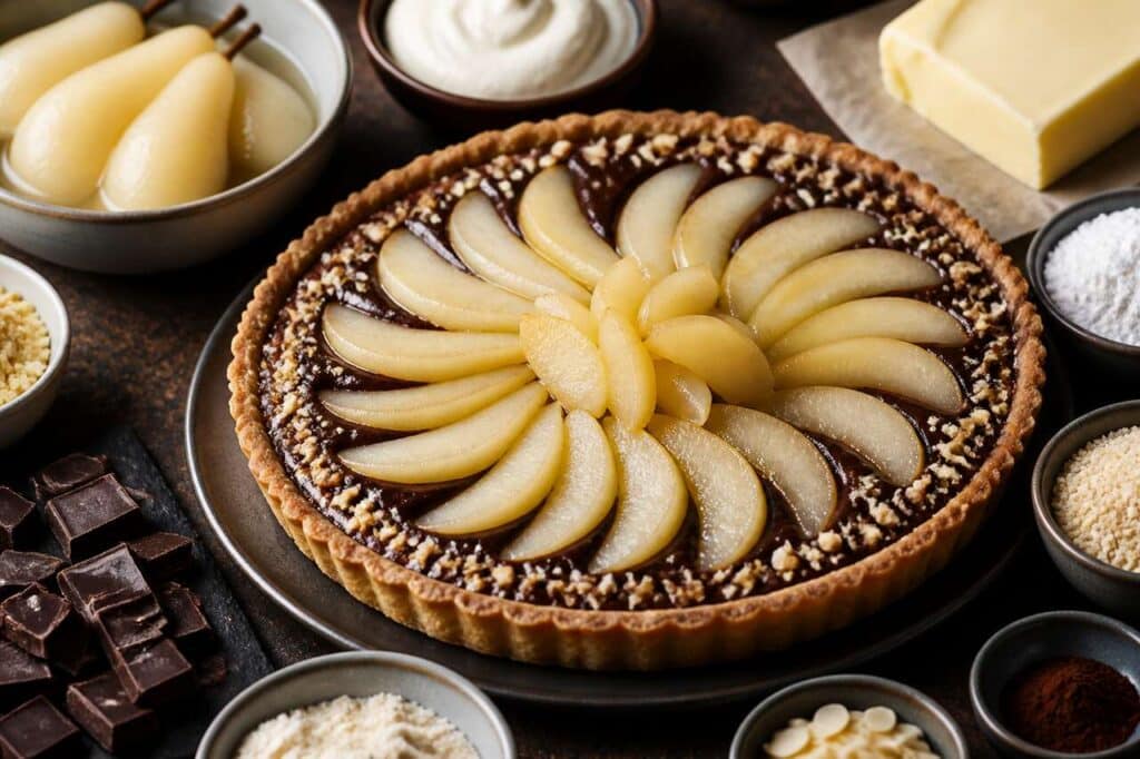 Recette de tarte poires chocolat : un délice sucré à découvrir