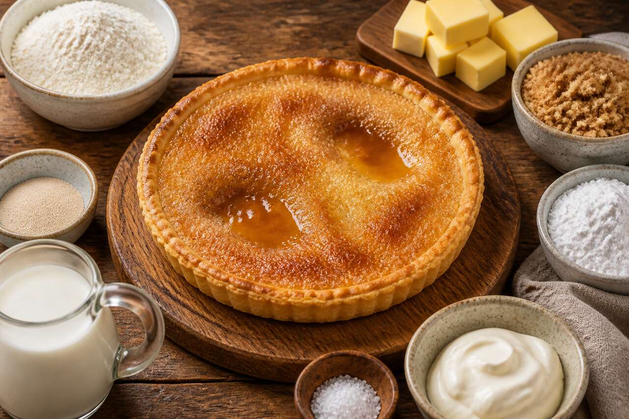 Tarte au sucre : recette gourmande et facile à réaliser