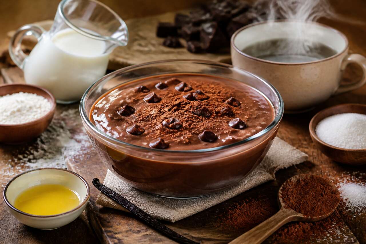 Recette de pouding au lait au chocolat par Ricardo