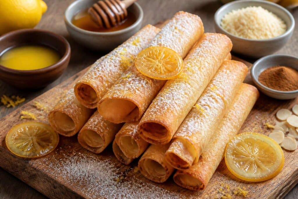 Recette facile : cigarettes au citron croustillantes