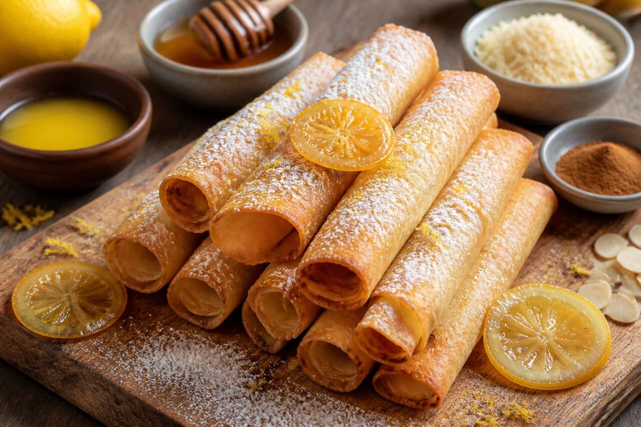 Recette facile : cigarettes au citron croustillantes