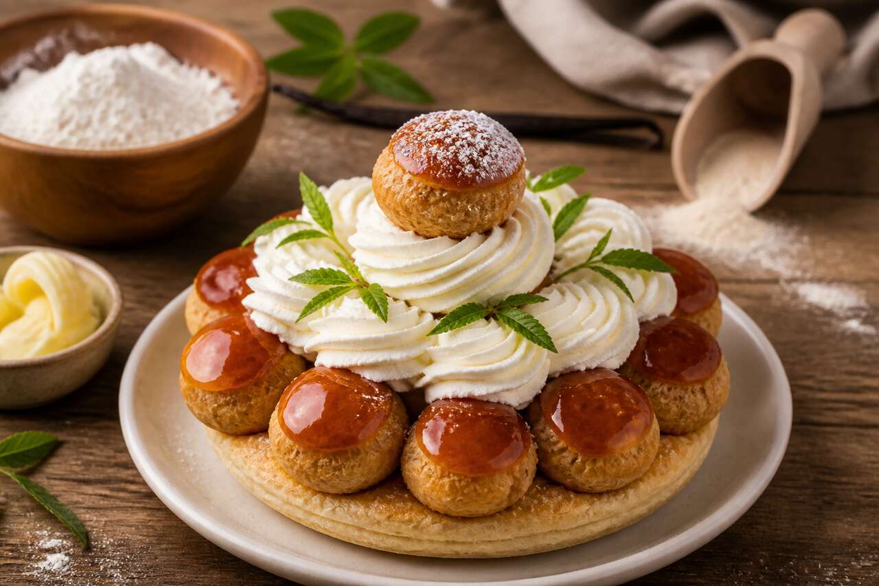 Recette Saint-Honoré : la touche de verveine aromatique