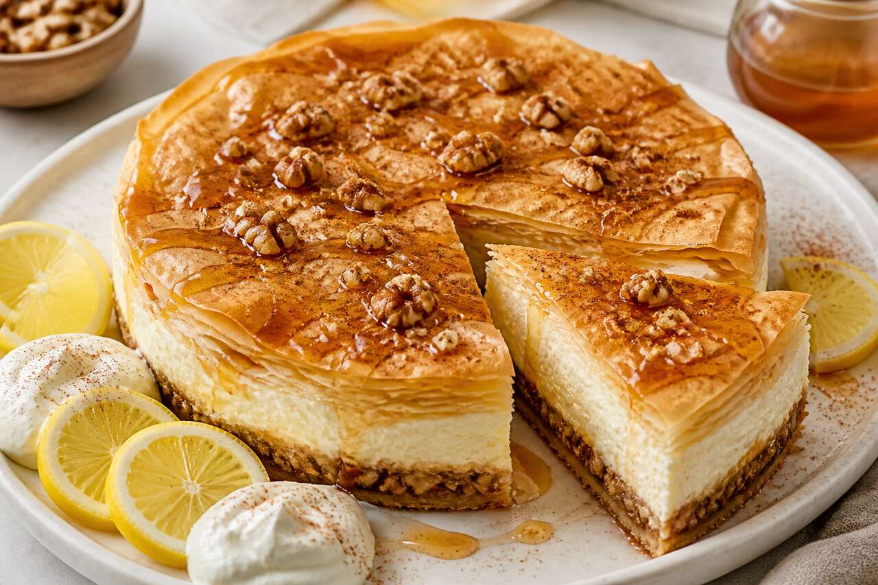 Gâteau au fromage Baklava à l'érable : recette gourmande de Ricardo
