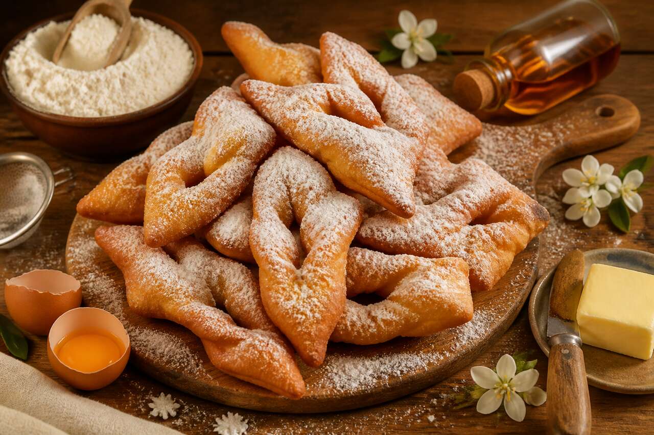 Recette authentique de bugnes lyonnaises moelleuses et croustillantes