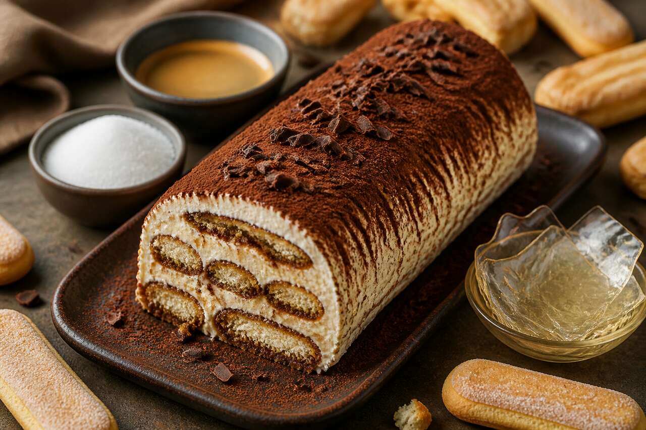 Bûche façon tiramisu : recette gourmande