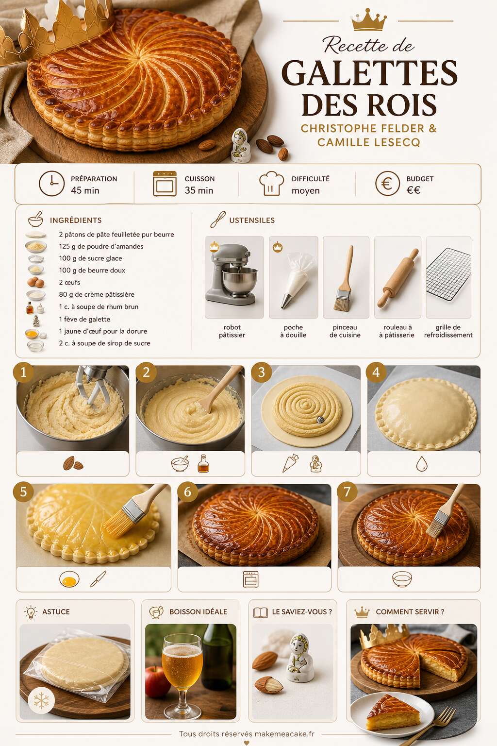 Fiche recette Recette de galettes de Christophe Felder et Camille Lesecq Fiche recette Recette de galettes de Christophe Felder et Camille Lesecq