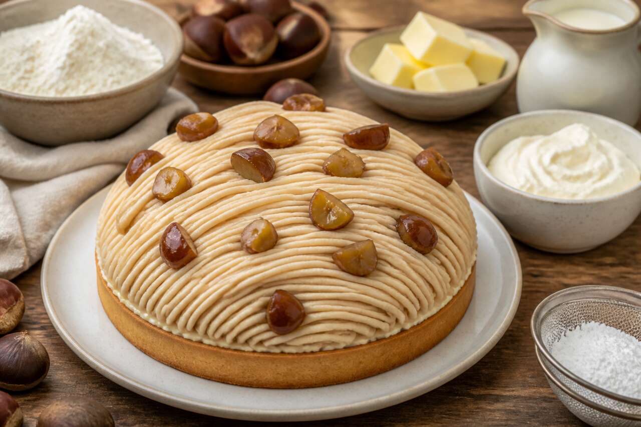 Recette de tarte Mont-Blanc crémeuse