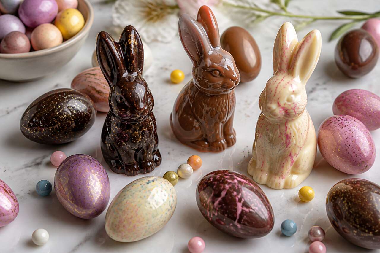Recette de moulage de Pâques maison en chocolat