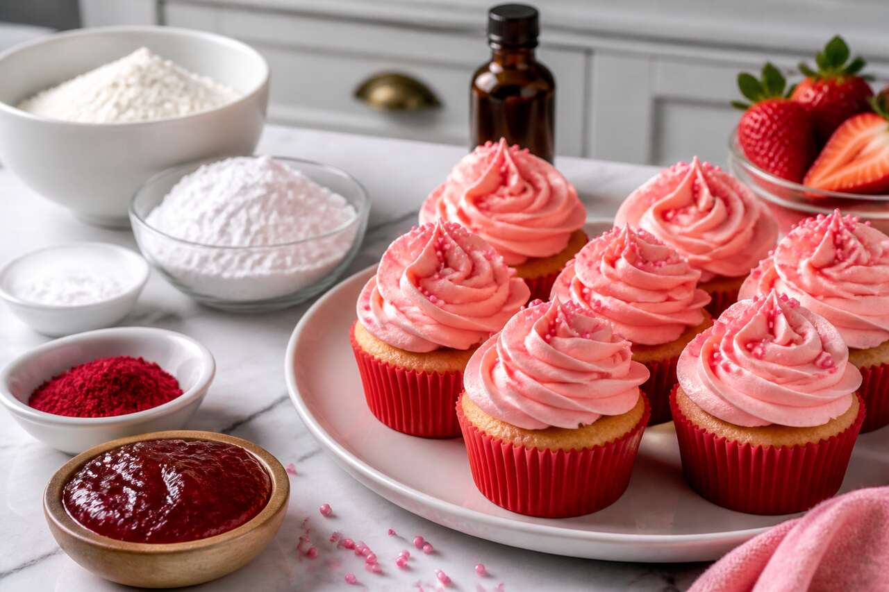 Cupcakes de Saint-Valentin : recette Gourmande