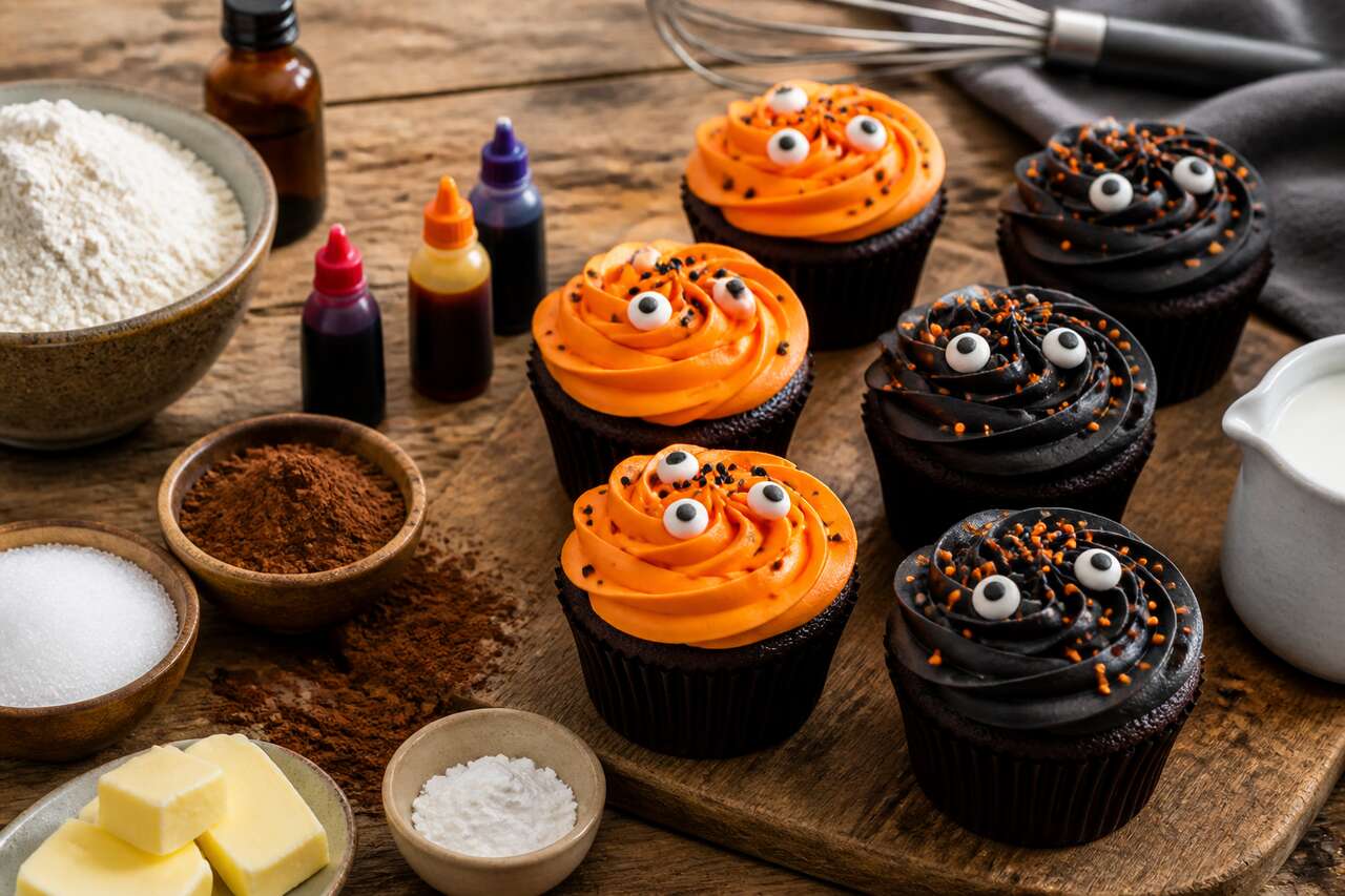 Cupcakes d'Halloween : recette Gourmande et Effrayante